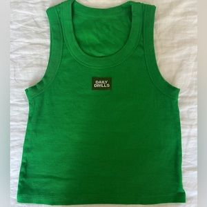 Daily Drills Green Tank Top